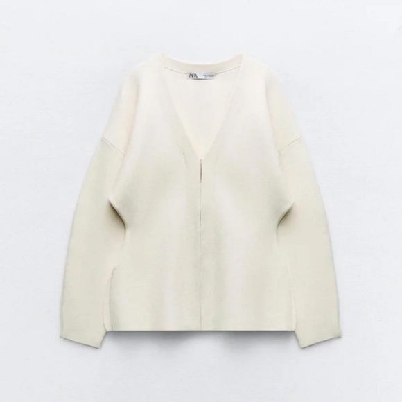 ZARA TAILORED KNIT CARDIGAN - Picture 7 of 7
